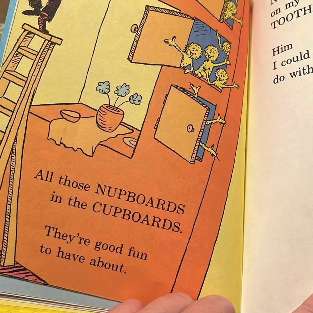 THERE’S A WOCKET IN MY POCKET! 1974 by Dr Seuss Bright and Early Hardcover Book